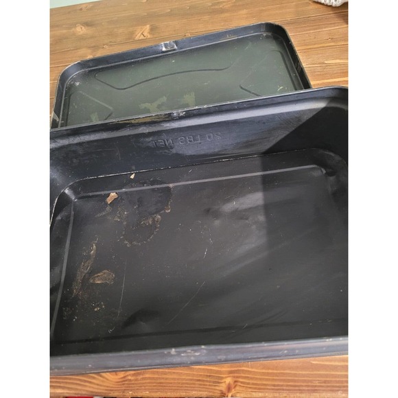 Vintage Toleware Metal Tin Storage box Folk Art - Picture 7 of 8